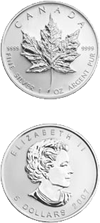Pièce d'argent  Maple Leaf