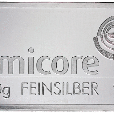 Lingot d'argent 100 g