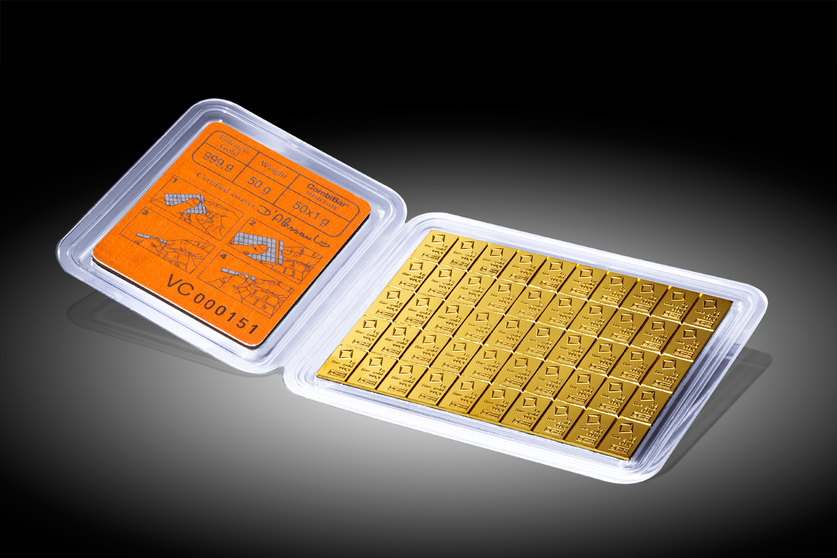 Barre d'or  CombiBar 50 x 1gr
