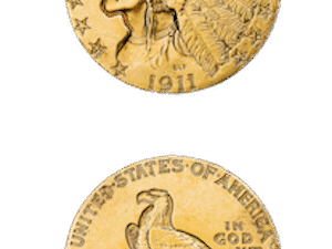 Pièce d'or eagle 5 dollars